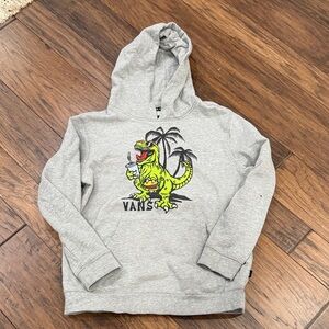 Vans Gray Sherpa-Lined Hoodie with Black Label